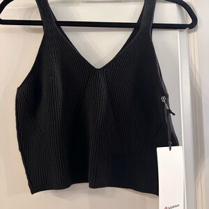 lululemon Ribbed Knit Cropped Tank Top